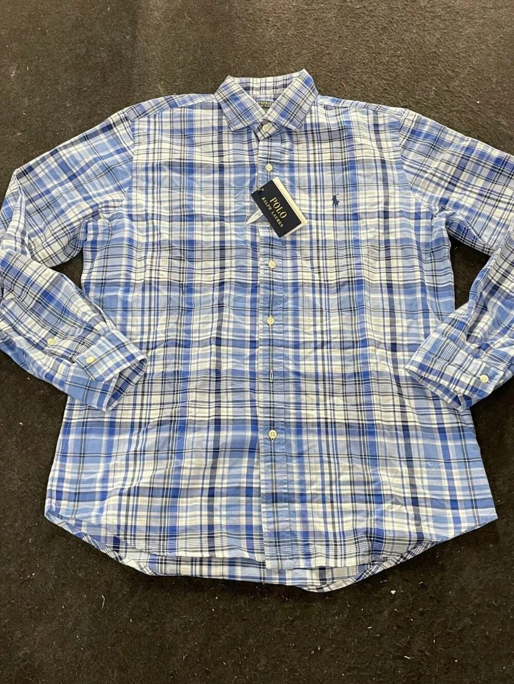 POLO BY RALPH LAUREN Classic Fit Plaid Oxford Woven Shirt Men's Size M NWT $125